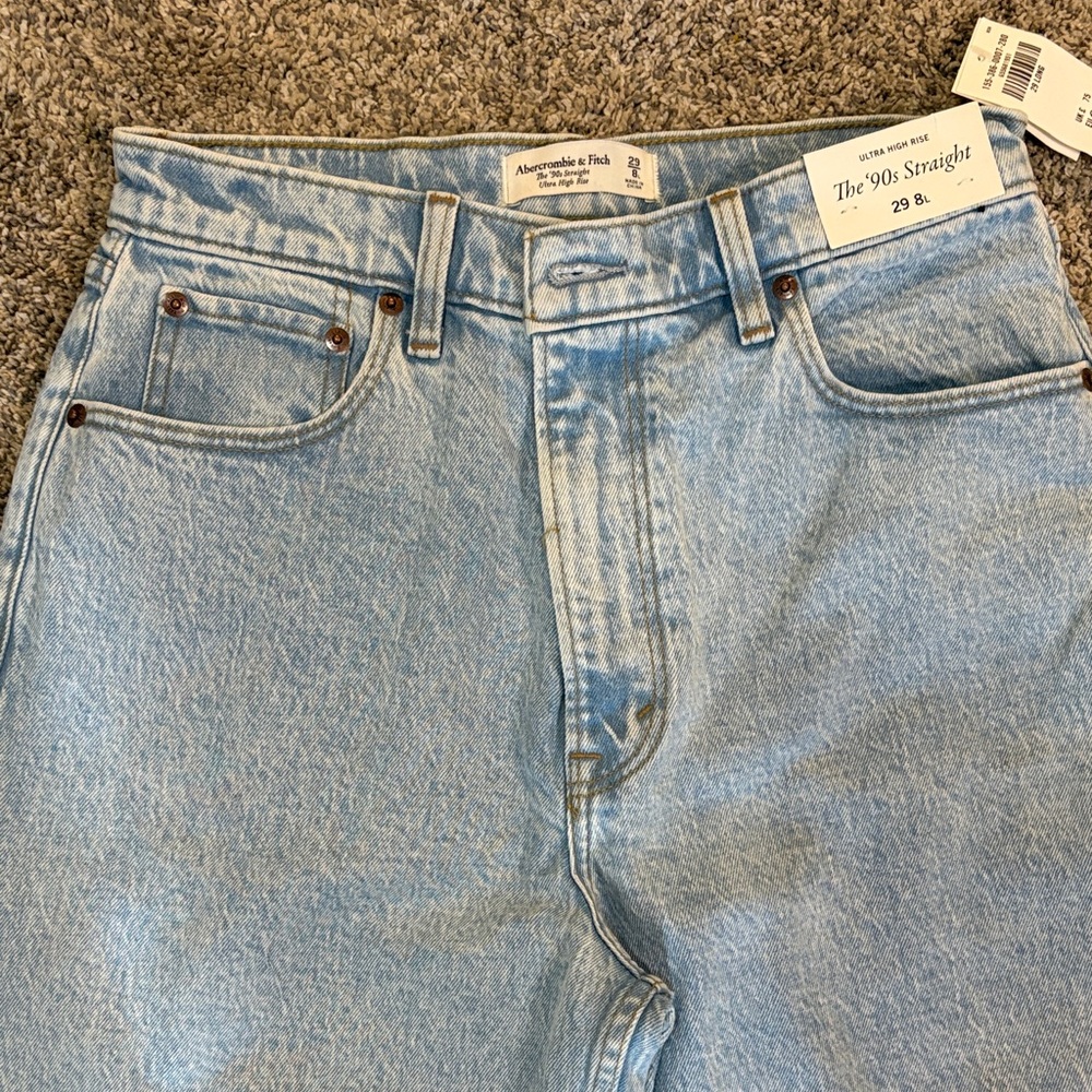 Abercrombie & Fitch Women's Denim Straight Leg Jeans